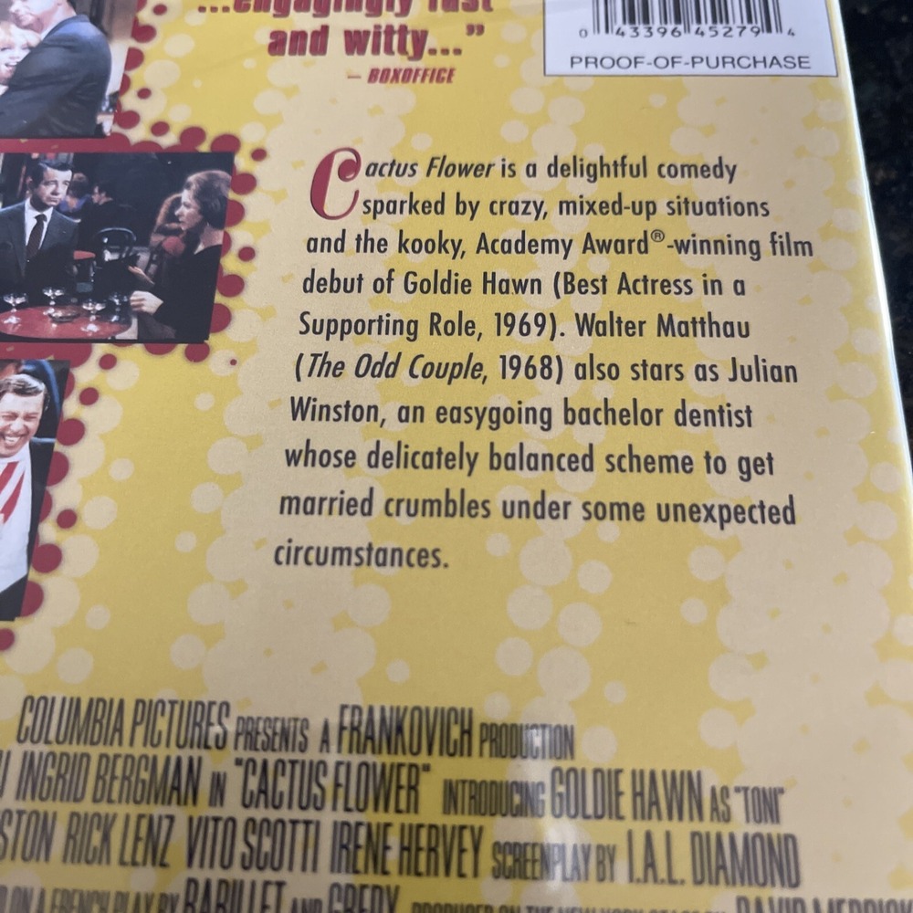 Cactus Flower [New DVD] Rmst, Mono Sound - Picture 3 of 4